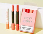 4-in-1 Trending Lipstick Set – Cigarette-Shaped Matte Lipsticks, Long-Lasting, Easy to Apply, Non-Sticky &amp; Fade-Resistant Lip Gloss for Makeup Lovers
