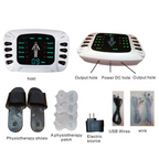 Electronic Pulse Massager Therapy Machine – Full Body Pain Relief Device with LCD Display, Electrode Pads, Massage Slippers &amp; Multiple Modes – Nerve, Muscle &amp; Acupressure Stimulator Kit