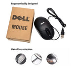 Dell USB Wired Mouse – Smooth & Reliable Optical Tracking for Laptops and Desktop PCs