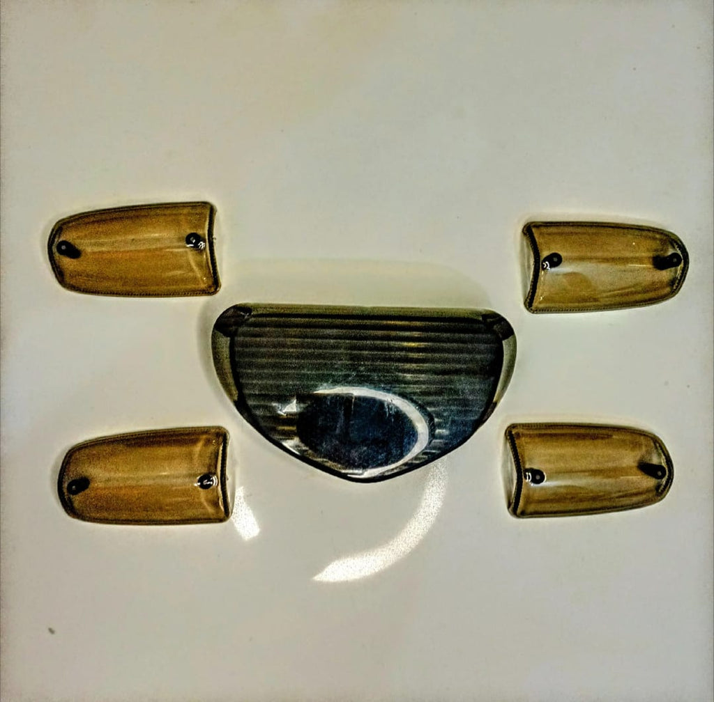 Indicator Cover & Backlight Cover for 70cc Bikes – Crystal White & Smog