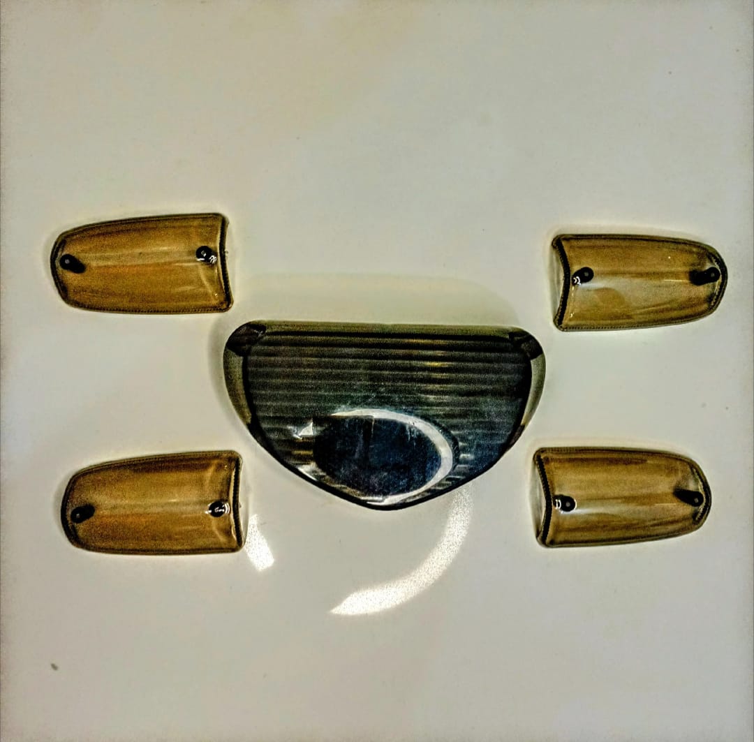 Indicator Cover & Backlight Cover for 70cc Bikes – Crystal White & Smog