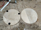 White & Brown Wooden Patra Board – Roti, Chapati & Paratha Making Base