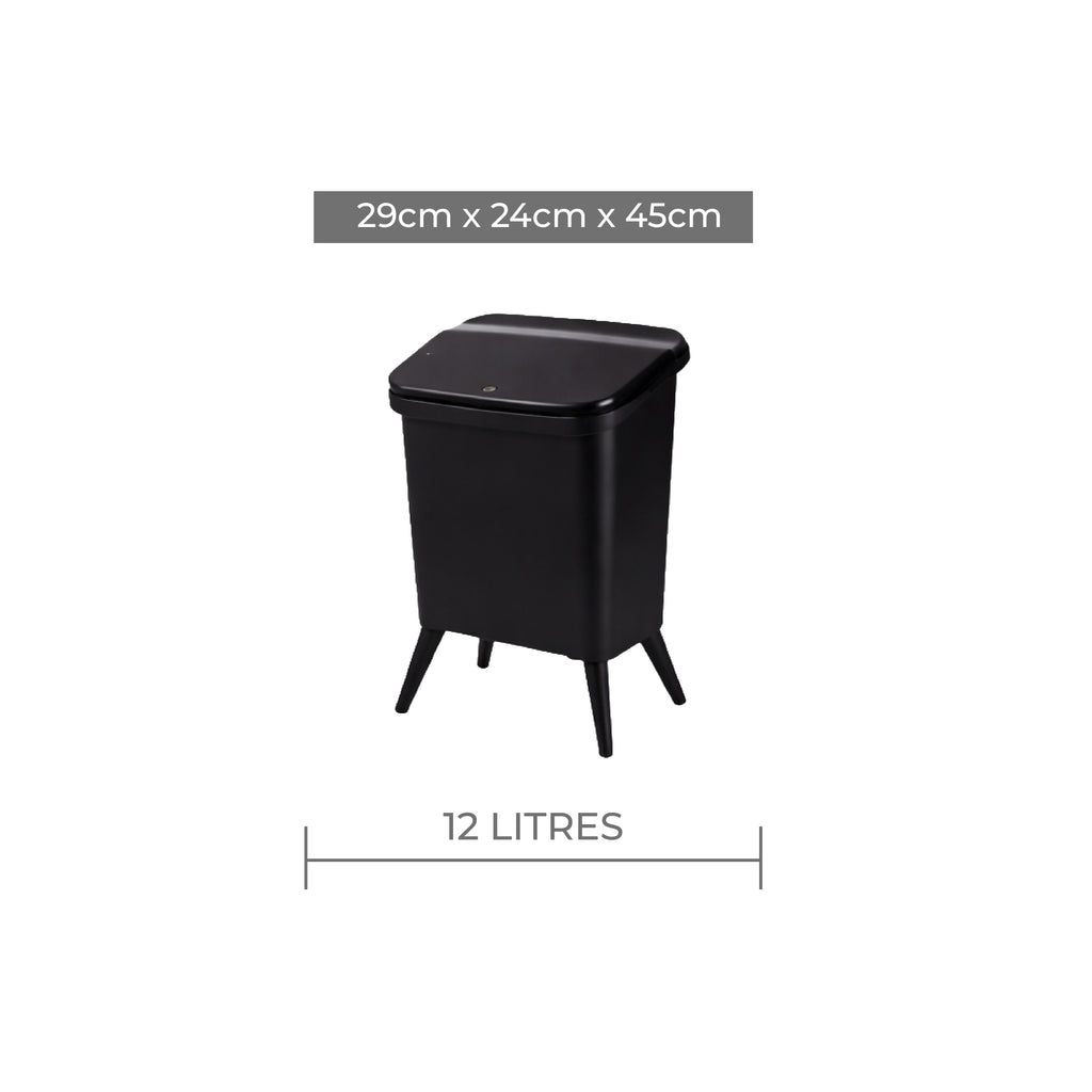 Royal Wooden Trash Bin with Lid | Minimalist Dustbin for Kitchen, Bedroom & Office