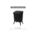 Royal Wooden Trash Bin with Lid | Minimalist Dustbin for Kitchen, Bedroom & Office