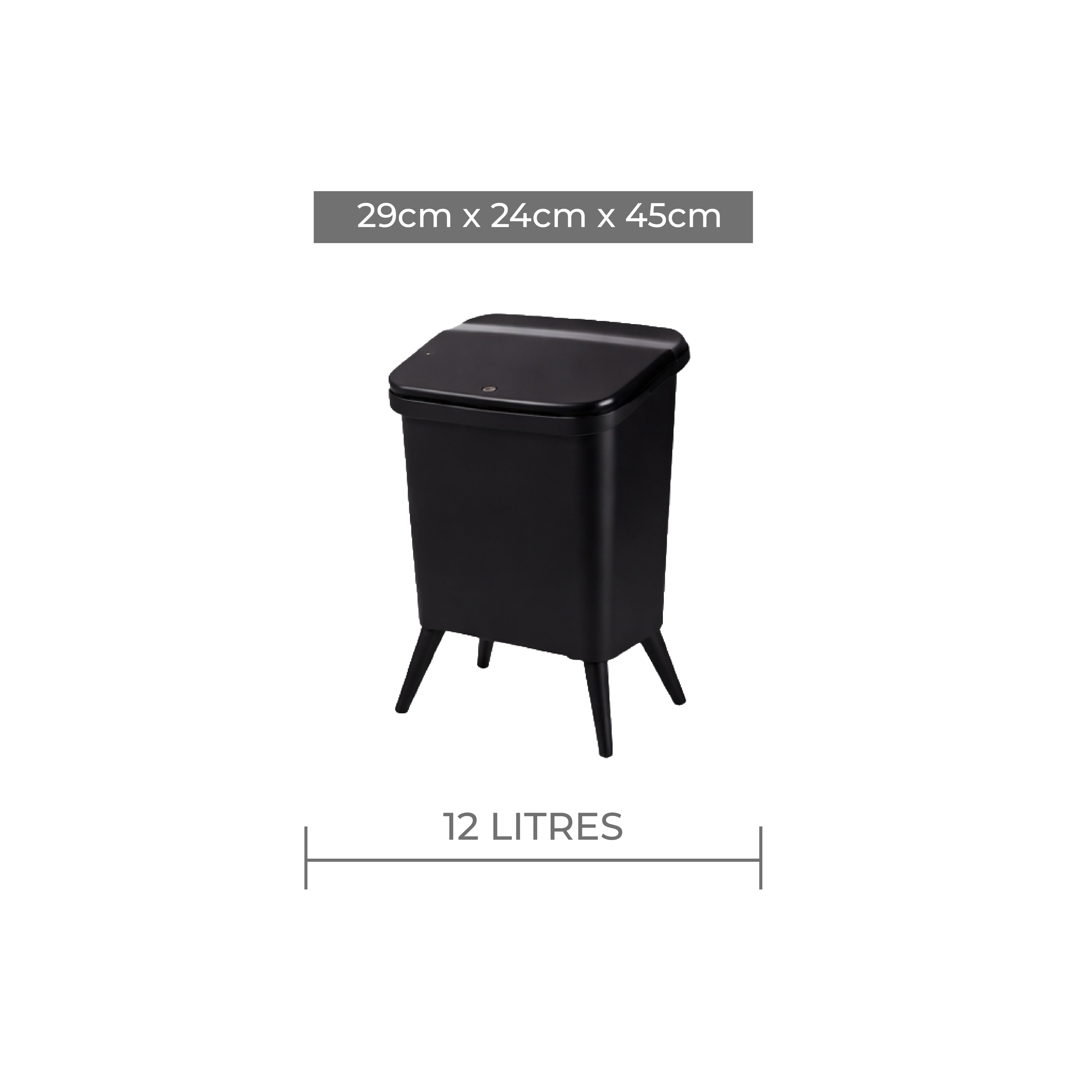 Royal Wooden Trash Bin with Lid | Minimalist Dustbin for Kitchen, Bedroom & Office