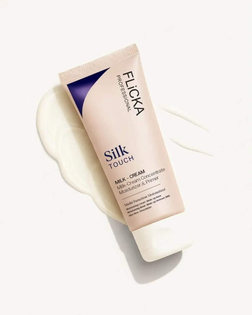 FLiCKA Silk Touch Milk Cream Moisturizer & Primer – 2-in-1 Hydrating Base | Aloe Vera & Shea Butter | Smooth, Long-Lasting Finish