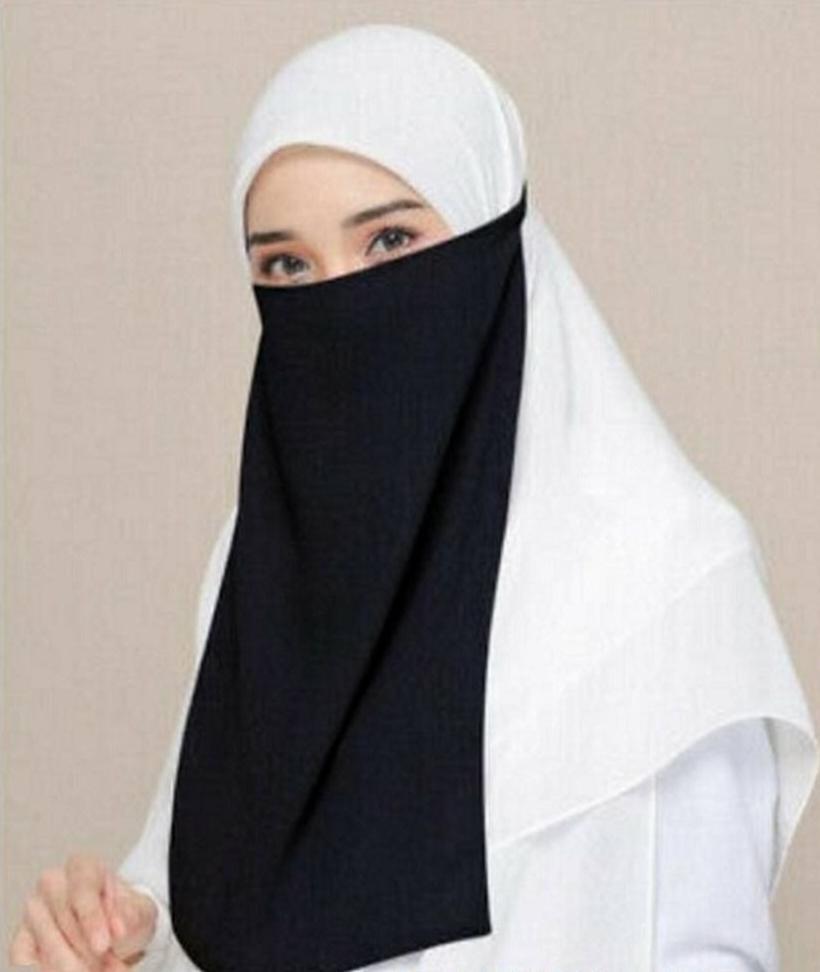 Women’s Naqab with Elastic Patti – Formal Chiffon Niqab Soft Lightweight Face Cover