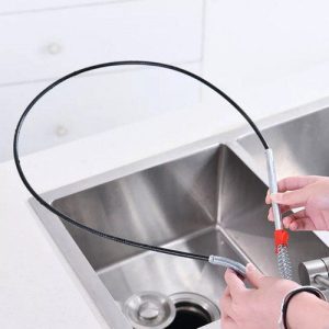 Stainless Steel Sink Wire | Drain Cleaner Wire Spring Sink Cleaning Stick (60cm)