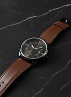 MontBlanc 0817A Men’s Luxury Watch | Premium Leather Strap, Water Resistant, Elegant Analog Timepiece ( without box )