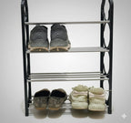 4 Layer Multipurpose Metal Shelf Rack 🗄️ | Space Saving Storage Organizer for Kitchen, Living & Study Room ✨