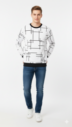 Stylish Boys Full Sleeve Printed T Shirt – Trendy Casual Look
