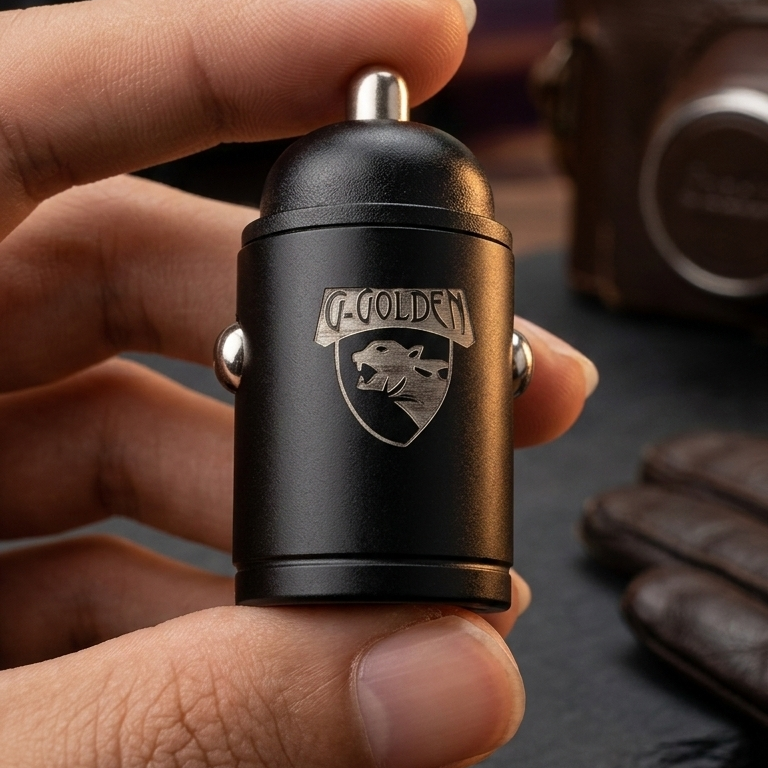 G-Golden 60W QC 4.0 Fast Car Charger – Dual Port High-Quality Multi-Device Charging, Black