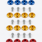Motorcycle Fancy Chain Cover Bolts with Washer 4 Pcs Set – Red, Golden, Blue