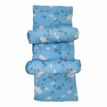 Baby Sleeping Bed Set With Pillow And Side Cushions – Soft Cotton Fabric, Comfortable And Breathable Mattress For Newborns And Infants (Random Color)