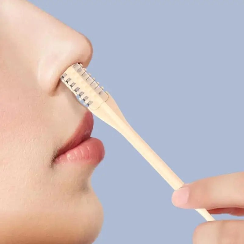 Pack of 1 Double-Sided Manual Nose Hair Trimmers – Safe &amp; Painless Grooming Tool for Men &amp; Women