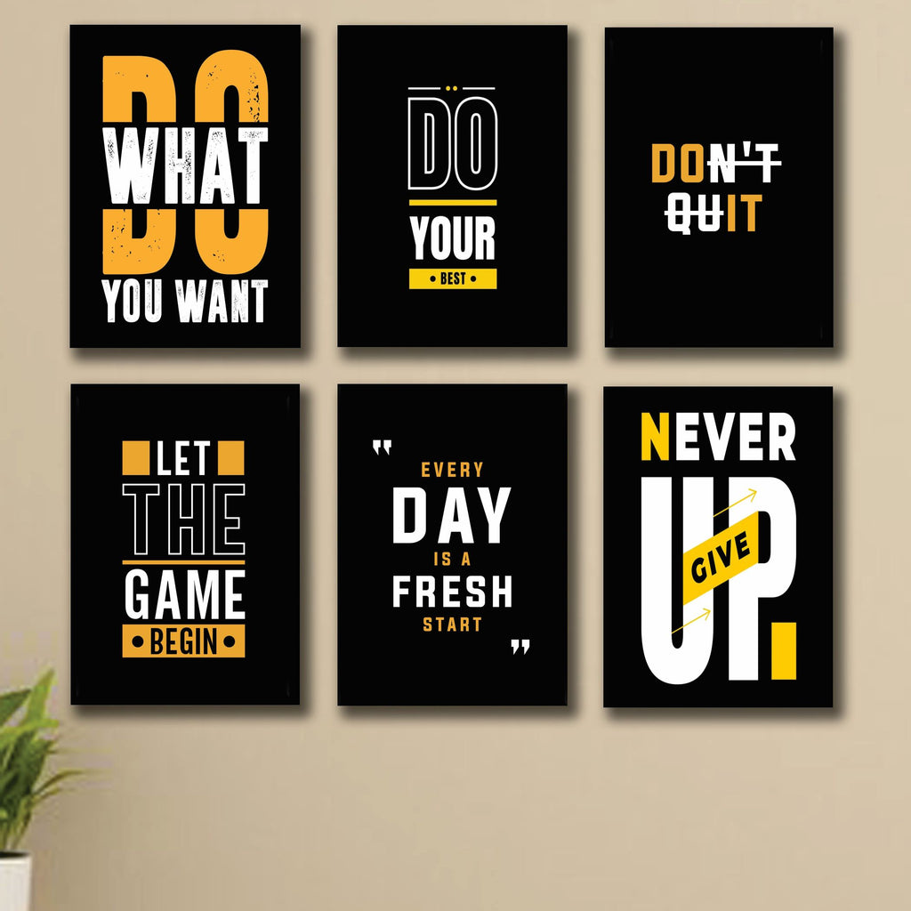 Set of 6 Premium Wall Art Photo Tiles – Modern Home Decor Sets 8x11