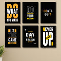 Set of 6 Premium Wall Art Photo Tiles – Modern Home Decor Sets 8x11