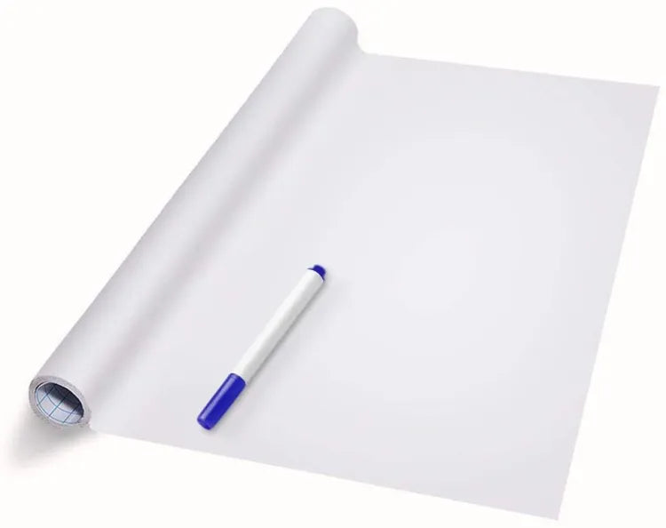 Artisan - Dry Erase Whiteboard Sticker Vinyl Sticker, Self-adhesive &amp; reusable White Board Peel Stick for School,Office,Home,Kids Drawing with 2 erasable markers(good quality )
