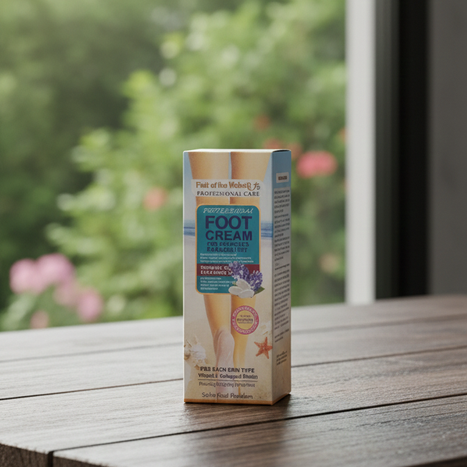 Fruit of Wokali Foot Cream – 130ml with Rosemary Oil for Cracked & Damaged Feet, Smooth & Nourished Skin