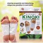 Kiyome Kinoki Detox Foot Pads | Pain-Free Cleansing Pads for Toxin Removal, Stress Relief &amp; Improved Vital Organ Function | Red &amp; Blueberry Variants (Random Variant)