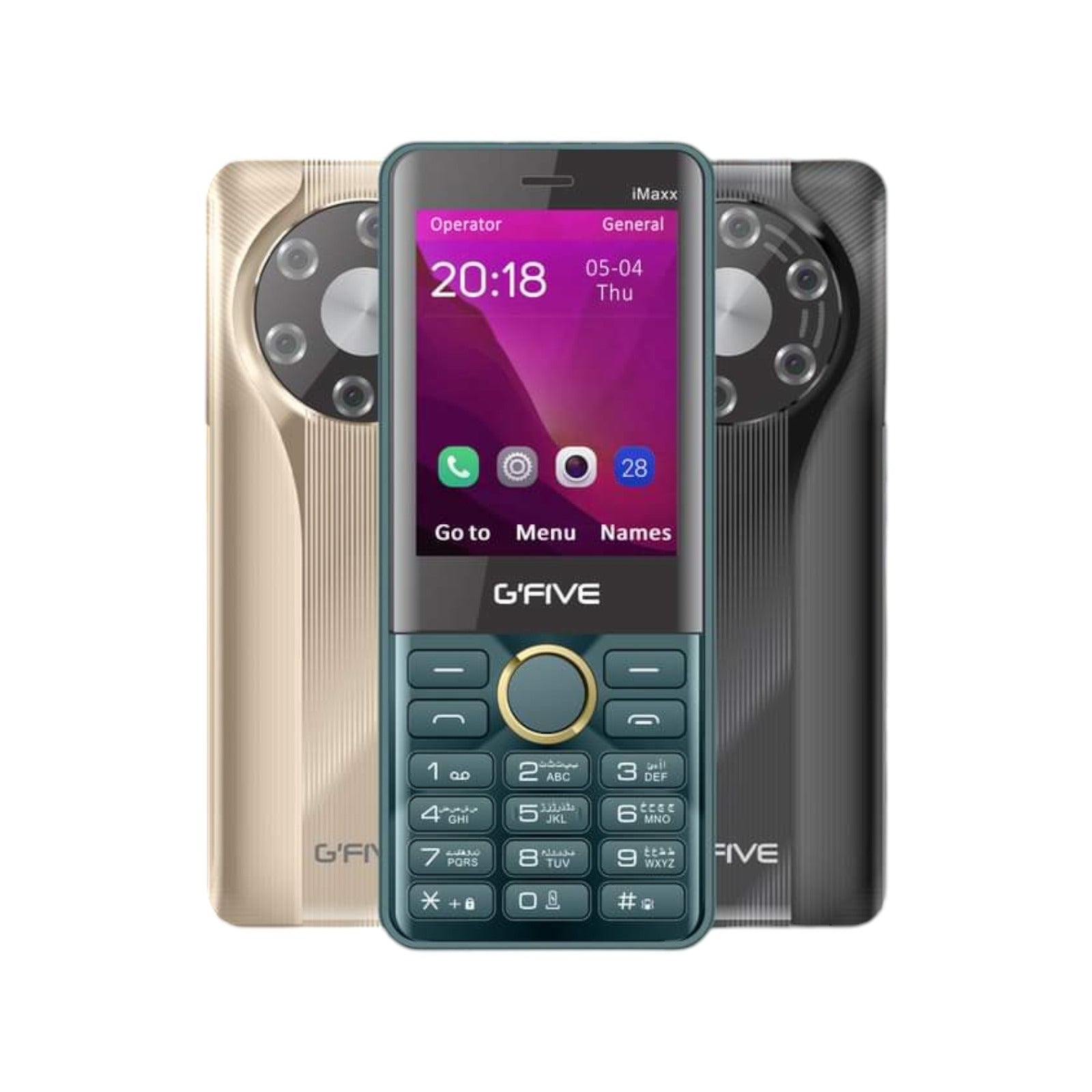 GFive IMAX 2.8 Inch LCD PTA Approved Mobile With 3500mAh Battery Dual SIM Smart Camera Bluetooth And Type C Charging (Random Color)