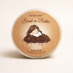 SK Blooms Coco Coffee Scrub in Butter | 2-in-1 Body Whitening Sugar Scrub | Natural Exfoliating & Moisturizing Skin Care