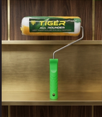 Tiger All-Rounder 9-Inch Professional Paint Roller – Multi-Purpose Wall Painting Tool with Ergonomic Green Handle – High-Absorbency 9" Roller for Smooth & Textured Walls