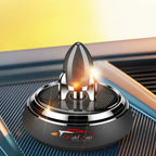 Solar Powered Speech Rocket Car Air Freshener – Rotating Solar Fragrance Diffuser | Long-Lasting Aroma & Stylish Dashboard Decor (Speech Rocket)