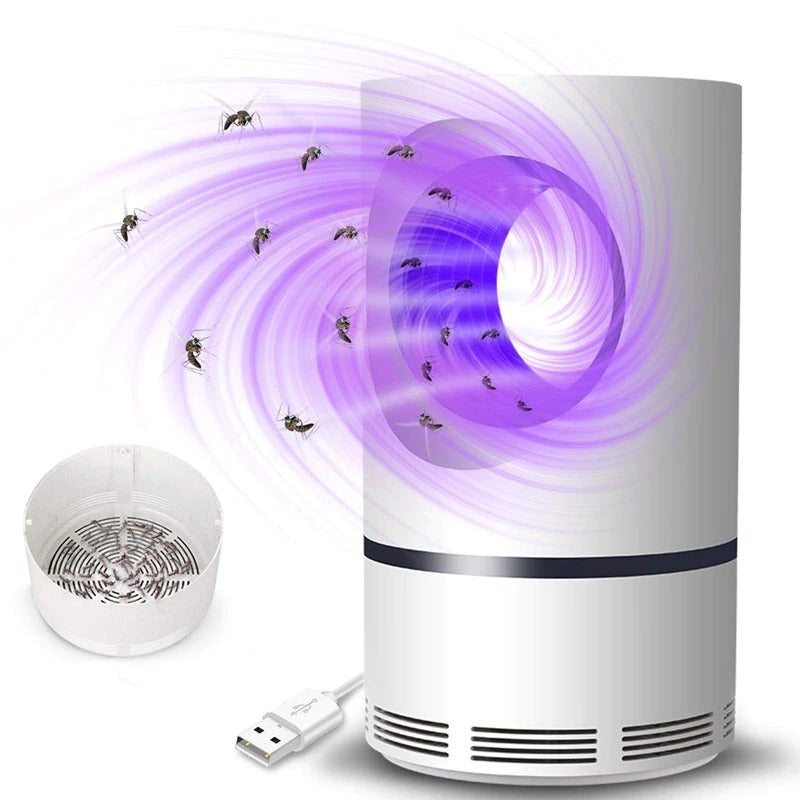 Mosquito Killer Lamp Electric Shocker Round with Charger – Powerful 360° UV Light Insect Trap for Home, Room & Outdoor Use | Safe, Silent & Eco-Friendly Bug Zapper (Cell Operated)