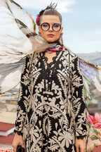 Elegant 3 Piece Embroidered Lawn Suit with Digital Print & Printed Chiffon Dupatta – Unstitched Summer Collection