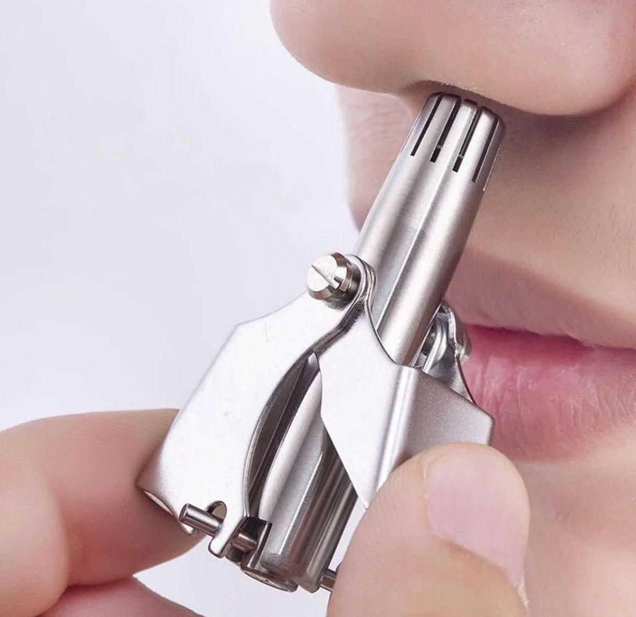 Manual Nose Hair Trimmer – Precision Stainless Steel, Pain-Free Grooming Tool
