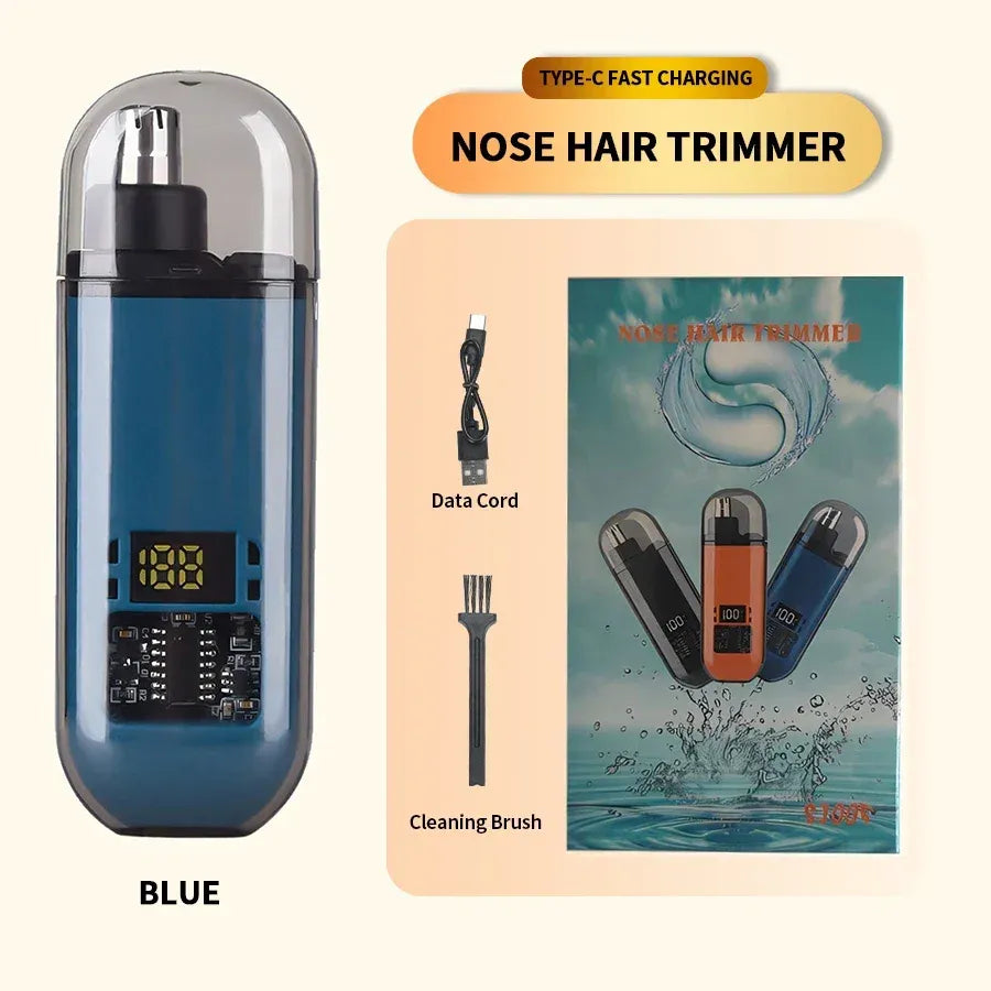 Rechargeable Nose Trimmer Designed For Safe, Quick, And Effortless Hair Removal (Random Color)