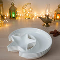 1 PCs Moon Star Serving Plate – Decorative Dessert & Snack Plate, Stylish Star & Moon Design Dish (Plastic)