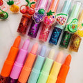 2 In 1 Flavored Fruit Lip Balm Plus Lip Oil Providing Nourishing Care Smooth Application  Everyday Lip Care Support - Multicolor