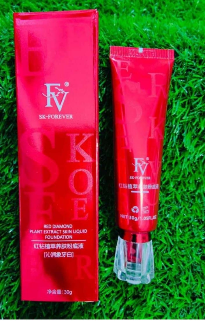 Fv Foundation Waterproof With Medium Coverage, Oil-free &amp; Long Lasting, Matte orever Foundation For Oily/normal Skin, Forever Liquid Makeup Foundation For Face, 30g Ivory