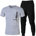 Black Trendy Markhor Printed Track Suit for Men & Boys | Soft & Comfortable Summer Wear | Lightweight Breathable Fabric