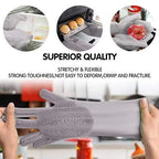 Silicone Dishwashing & Cleaning Pair Gloves – Reusable Heat Resistant Scrubber Gloves for Kitchen, Bathroom & Household Cleaning | Random Color