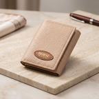 Trifold Short Wallet for Men & Women with Zipper Cash Pocket 10 Card Slots and Hidden Compartments
