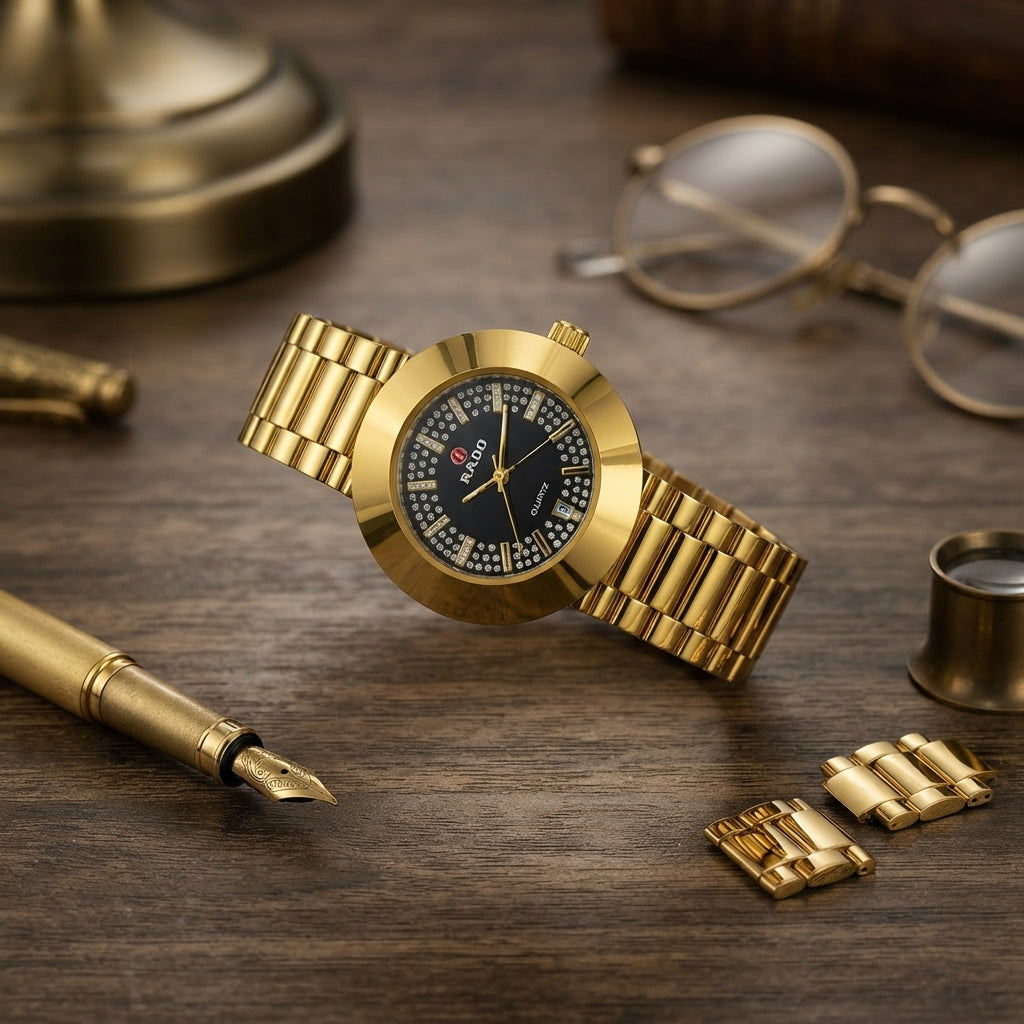 Rado Inspired Quartz Watch | Elegant Stylish Dial Design With Premium Finish
