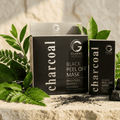 GLOWRY Charcoal Black Peel Off Mask for Deep Cleansing & Detox | Natural Bamboo Charcoal Face Mask for Blackhead Removal & Skin Brightening
