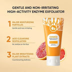 Orange Enzyme Exfoliating Gel | Brightening & Gentle Citrus Enzyme Scrub | Removes Dead Skin, Smooths Texture & Reveals Radiant, Glowing Skin (50gm)