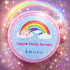SK BLOOMS Natural Sugar Body Scrub for Smooth Skin | Gentle Exfoliating & Moisturizing Body Polish