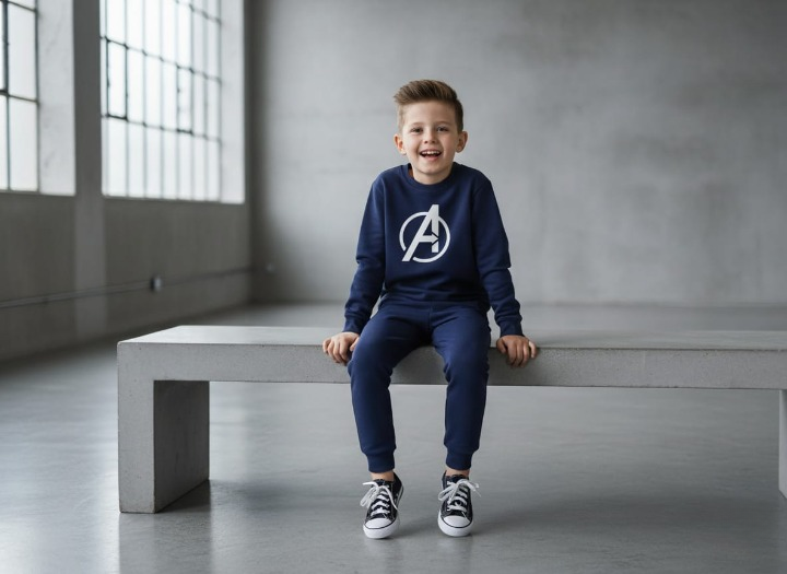 Avenger Printed Sweatshirt & Pajama Trouser Tracksuit for Kids | Winter Warm Fleece Clothing Set Outfit for Boys & Girls | FOR BABY AND KIDS