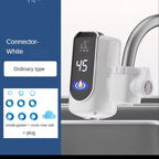 Electric Water Heater Tap Instant Hot Water Faucet Heater Cold Heating Faucet Tankless Instantaneous Water Heater (Random Color)