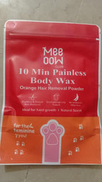 Meeoow Club 10 Min Painless Body Wax Orange Hair Removal Powder for Women