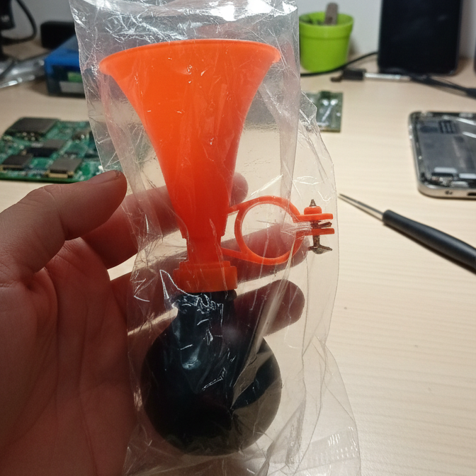 Bicycle Air Horn Bell Loud Sound Easy Use Compact Design Smooth Operation