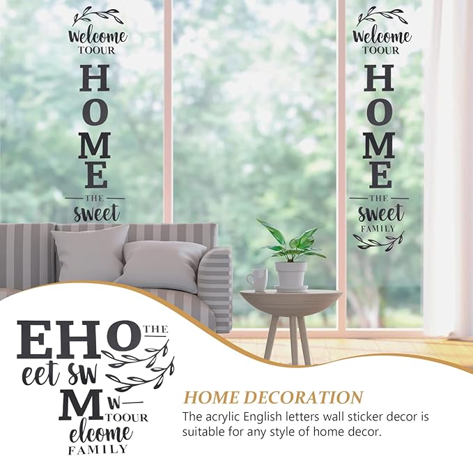 3d Wall art Welcome to Our Home the Sweet Family Wall Decoration for Home Office Dorm
