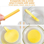 (12 Pcs)Compressed Facial Sponge Face Cleansing Sponge (random color)