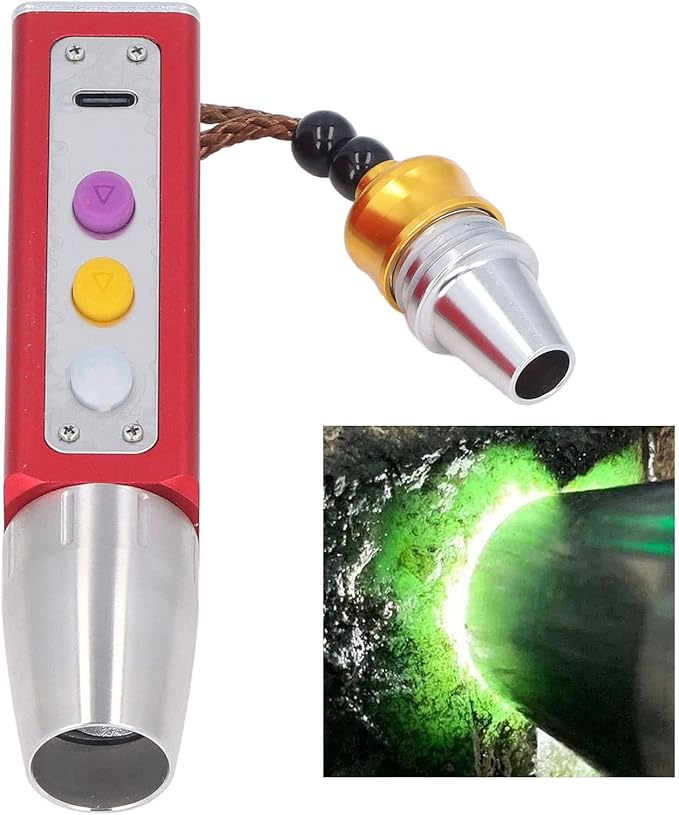 Portable Small Jade Jewelry Gemstone Currency Notes Identification Led Flashlight | Gemstone Detector Torch with Display (Random color)
