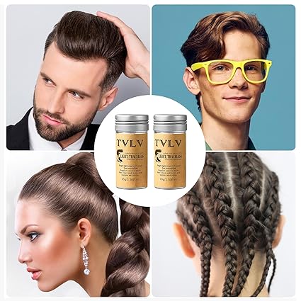 TVLV Hair Wax Stick Broken Hair Finishing Styling Stick for Broken Hair, Wigs, Edge Control - Styling Wax for Fly Away &amp; Edge Frizz Hair